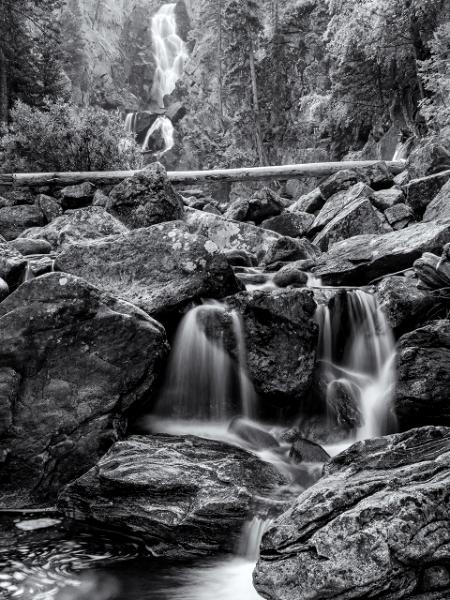 Fish Creek Falls Black & White
