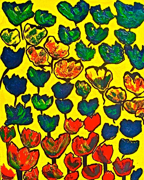 Flowers Yellow bg