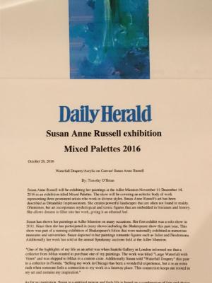 Daily Herald 2016- Mixed Palettes Show Daily Herald 2016- Mixed Palettes Show
