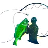 Bass and Fisherman