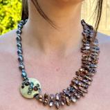 Asymmetrical Art Bead Necklace