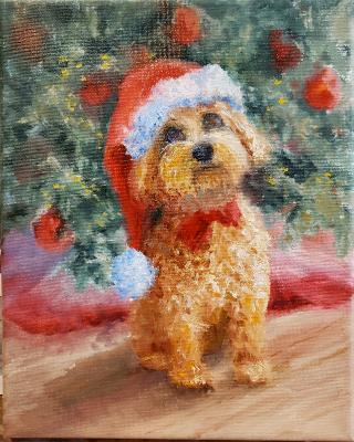 Dog Portrait Christmas