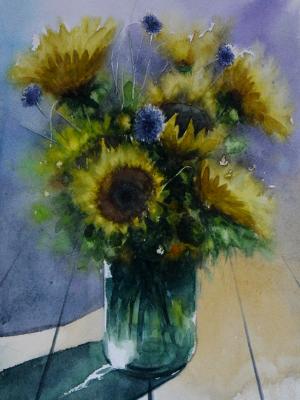 I girasoli d´estate, 38cm x 28cm, 2020