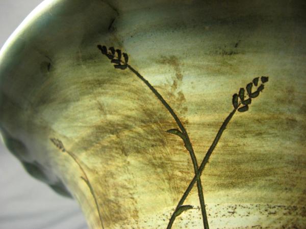 110109.C Fluted Bowl with Wheat