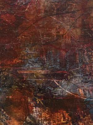 Matted Mini Abstract 13 (Orange series 13-18) Matted Mini Abstract 13 (Orange series 13-18)
