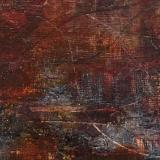 Matted Mini Abstract 13 (Orange series 13-18)