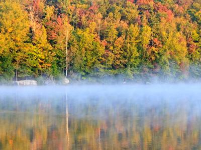 Autumn mists on Eighth Lake Autumn mists on Eighth Lake