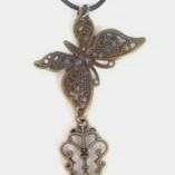 18"  Butterfly and key necklace  $30