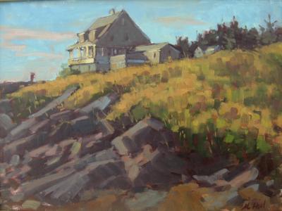 The Kent house from Lobster Cove 18x24" oil sold The Kent house from Lobster Cove 18x24" oil sold