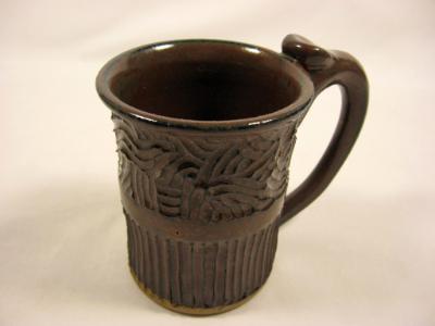 110901.D Carved Coffee Mug 110901.D Carved Coffee Mug