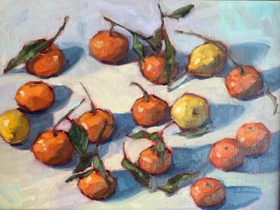 Tangerines 1 12x16" oil Tangerines 1 12x16" oil