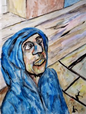 Standing in a worn out street in a worn out city, he looked through a dingy window into the room that wore out his heart. Standing in a worn out street in a worn out city, he looked through a dingy window into the room that wore out his heart.