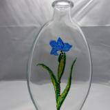 Iris with Swarovski Crystal Stem