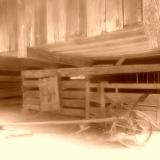 Cades Cove, TN  the Hayrake in the Great Smoky Mountain National Park