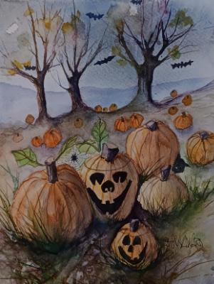 Halloween (watercolor)