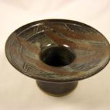 120531.F Flower Vase with Carved Band