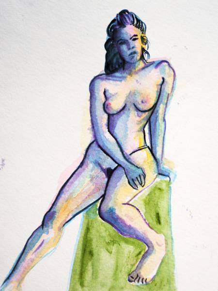 Natalie, Seated Nude