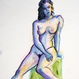 Natalie, Seated Nude