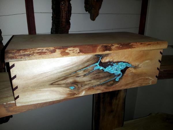 Birch with Turquoise & Bloodwood Accents