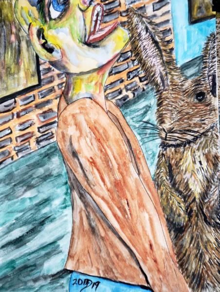 So the rabbit says to the human, "A sloth, a turtle, and a snail skip into a bar..." 