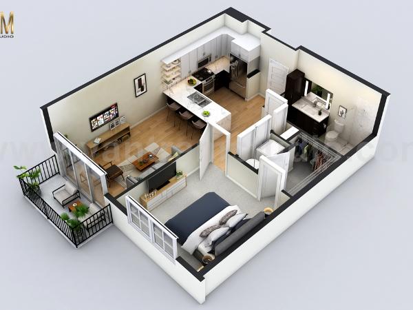 3d floor plan by Dallas, Texas