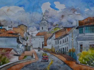 Maldonado street, 35cm x 50cm, 2015 Maldonado street, 35cm x 50cm, 2015