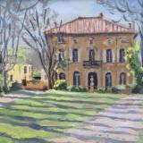 Cezanne's house in Aix en Provence, oil on wood, 8x10 ins