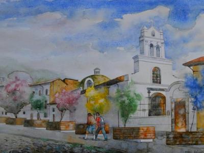 El Robo church, 35cm x 50cm, 2016 El Robo church, 35cm x 50cm, 2016