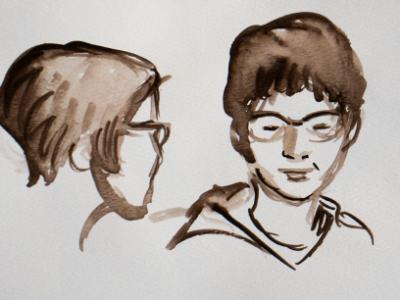 Two Girls Talking Two Girls Talking