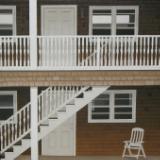 Block Island Motel 24" x 24"