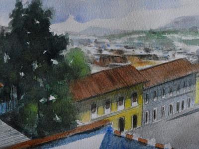 Desde el tejado, 38cm x 28cm, 2021 Desde el tejado, 38cm x 28cm, 2021