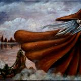 Bridge. Oil on canvas, 10x20. 2025.