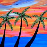 "Sunset Palms"