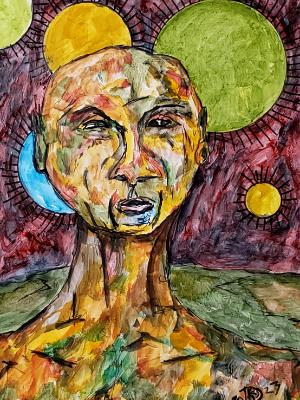 Having witnessed the spores decimate the human race, he is resigned to his fate. Having witnessed the spores decimate the human race, he is resigned to his fate.
