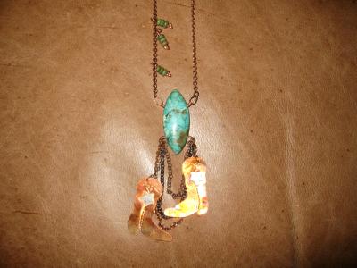 12-021b Stampede Dancing Boots Necklace 