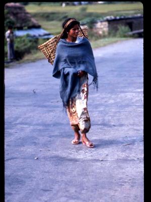 Nepalese Woman in Blue
