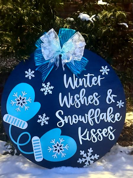 Winter wishes  & snowflake kisses