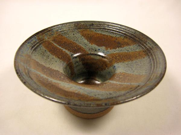 120705.AG Flower Vase with Carved Bands