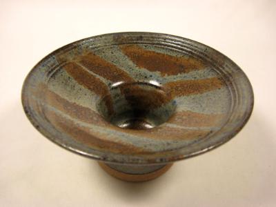 120705.AG Flower Vase with Carved Bands