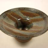120705.AG Flower Vase with Carved Bands