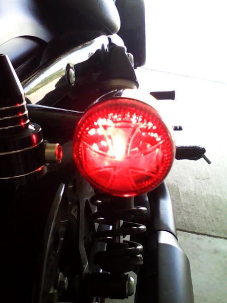 Engraved Motorcycle Brake Lens