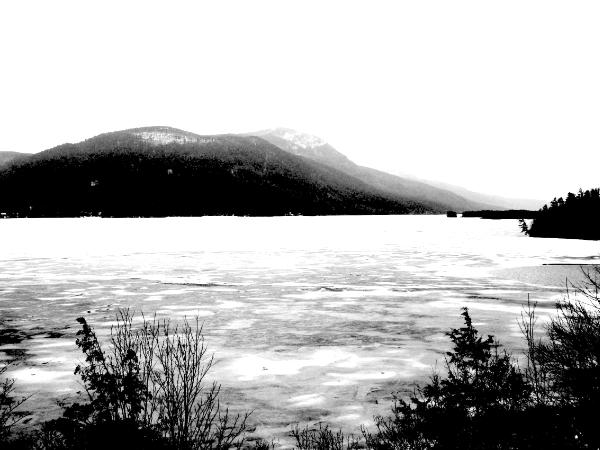 Lake George Frozen Over