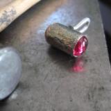 13-072 Double Ruby Cabochon Pendant