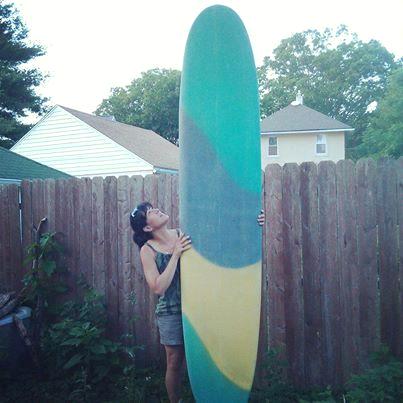 9ft single fin longboard