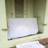 "White Tent with Doormat"