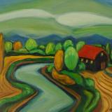 Bend in the  Snohomish River 