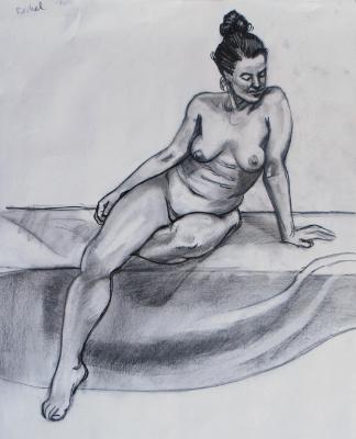 Rachel, Seated Nude