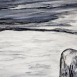 Eventually the bleak emptiness became an endless nothingness that he had to trudge through. 