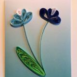 The Pastel Series Blue Handmade Quiliing Greeting Card