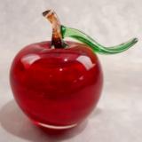#11152503 Red Apple with stem and leaf 4''HX4''W $90.00